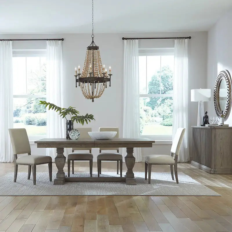 Westfield Havana Brown 5 Piece Trestle Table Set