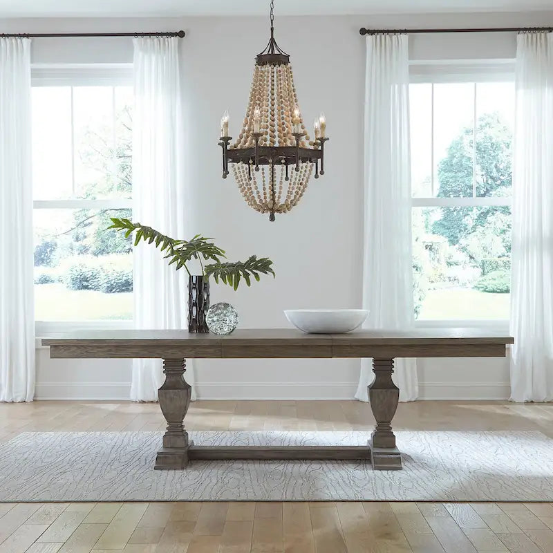 Westfield Havana Brown 5 Piece Trestle Table Set