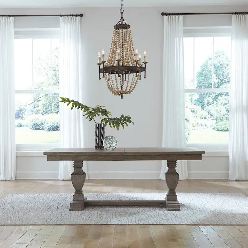 Westfield Havana Brown 5 Piece Trestle Table Set