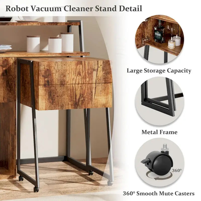 Buffet & Bar Cabinet with Storage Coffee Bar Cabinet Sideboard Storage Cabinet for Dinning Room, Kitchen & Living Room