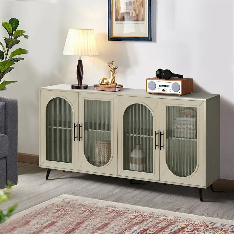 Sideboard Storage Cabinet & Adjustable Shelves for Living Room Bedroom