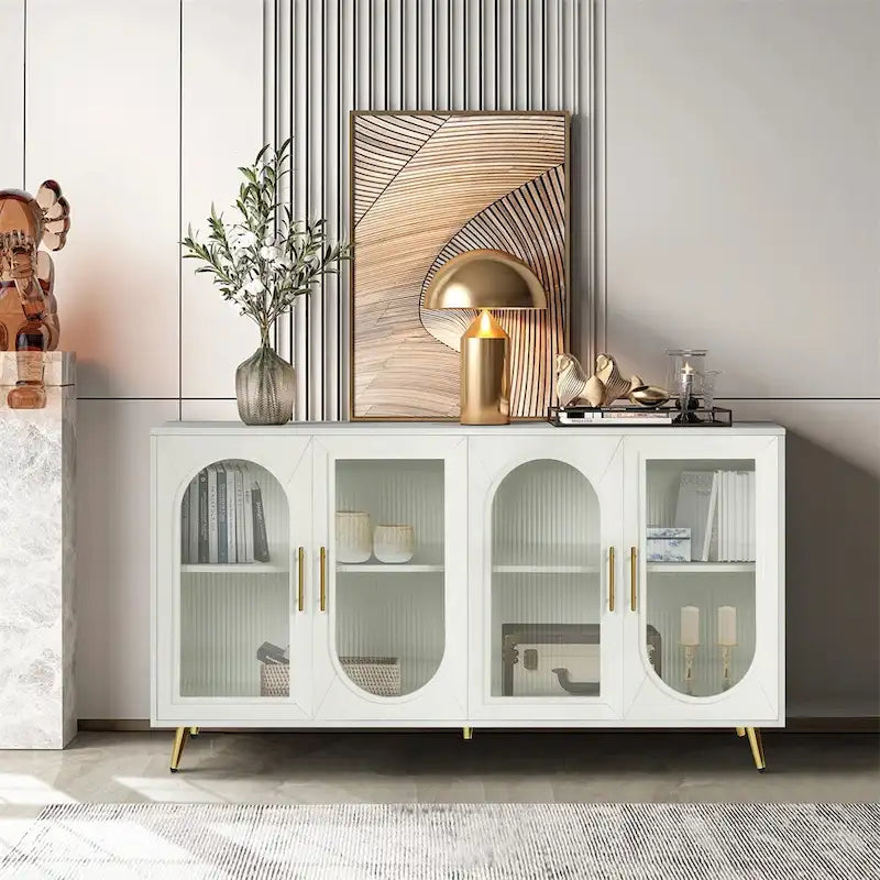 Sideboard Storage Cabinet & Adjustable Shelves for Living Room Bedroom