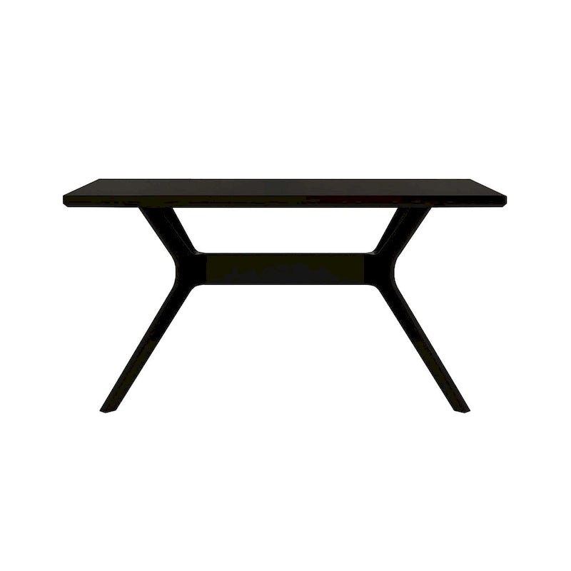 Table à manger rectangulaire à piètement croisé