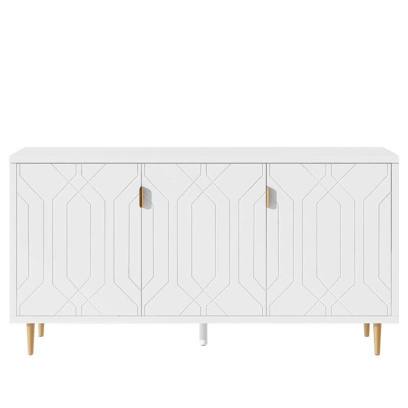 Modern TV Stand with Adjustable Shelves