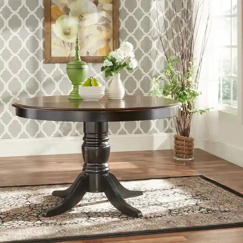 Mackenzie Country Antique Two-tone Dining Table by iNSPIRE Q Classic