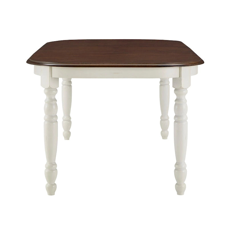 Mackenzie Country Antique Two-tone Dining Table by iNSPIRE Q Classic
