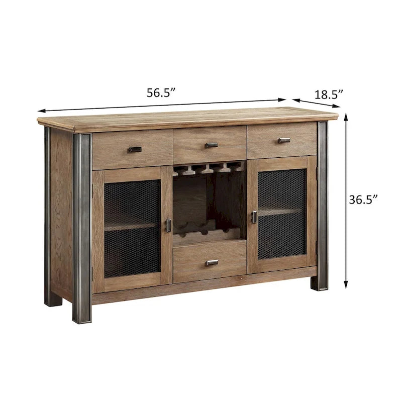 Cunningham Maple 2-Door and 4-Drawer Server