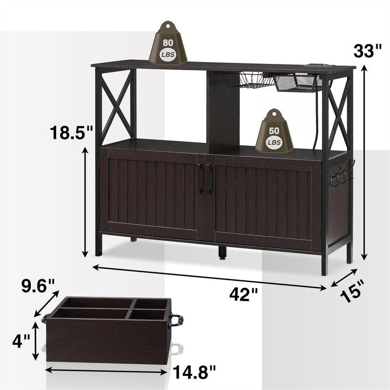 Buffet Cabinet - 15D x 42W x 33H