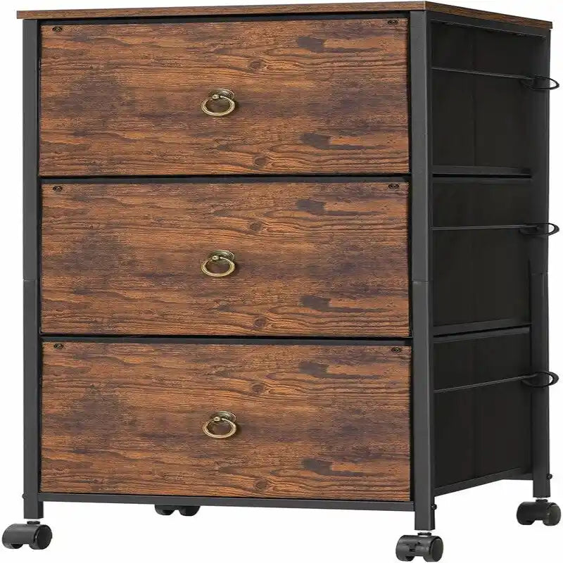 3-Drawer File Cabinet - 15.7D x 15.7W x 38.1H