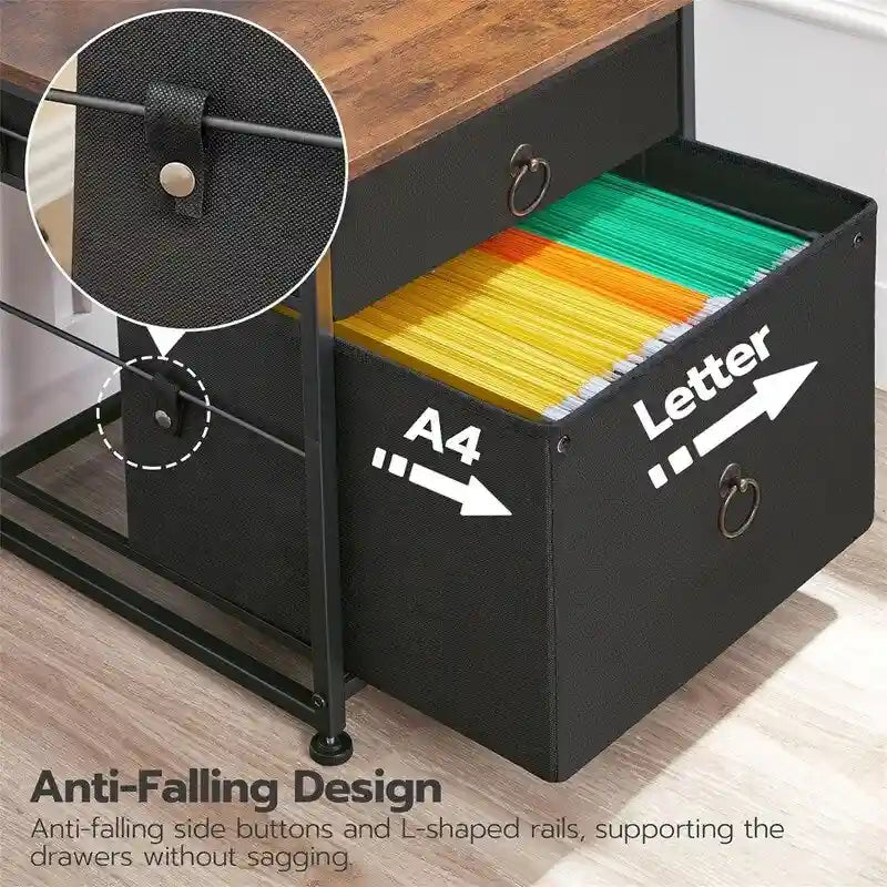 File Cabinet 2-Drawer Filing Cabinet - 15.7D x 15.7W x 19.6H