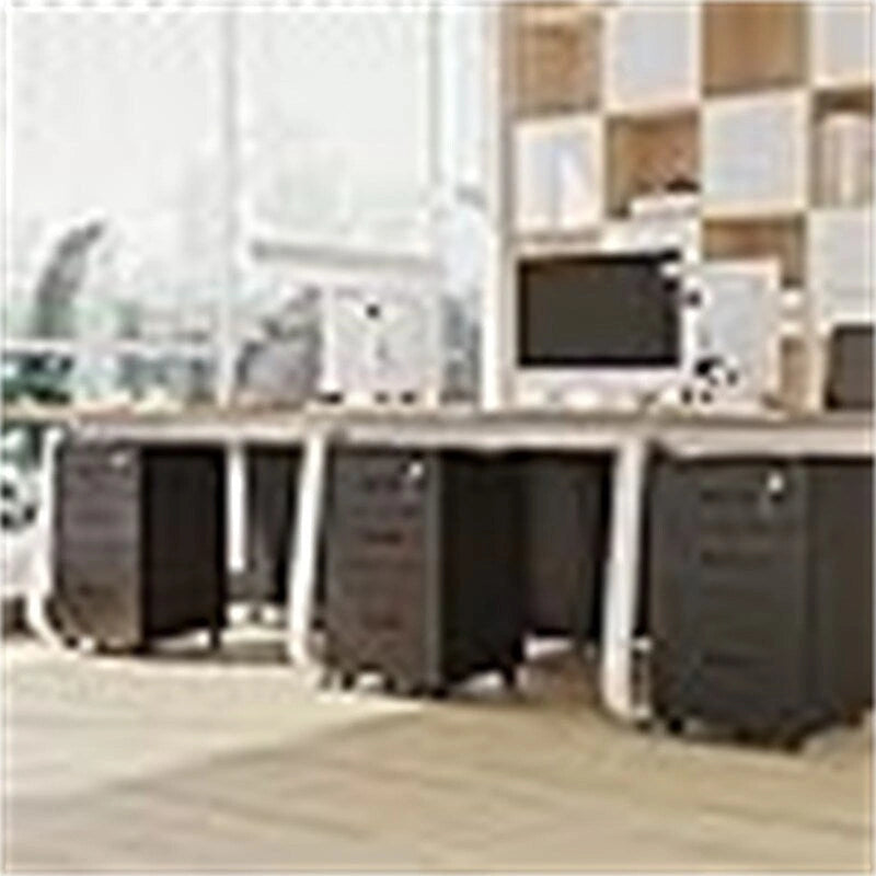 3 Drawer Wood Mobile File Cabinet - 26.5D x 18.6W x 6.9H