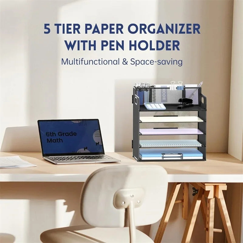 5 Tier Desk Organizer - 13L x 9.25W x 13.38H