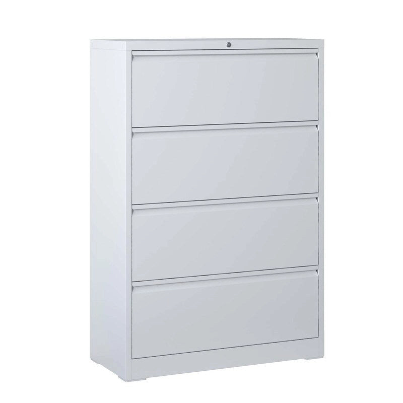 4 Drawer Metal Filing Cabinet with Lock, Legal/Letter/A4/F4 Size