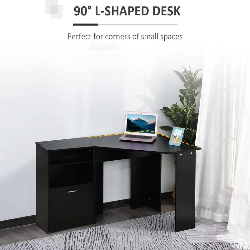 Computer Desk with Printer Cabinet