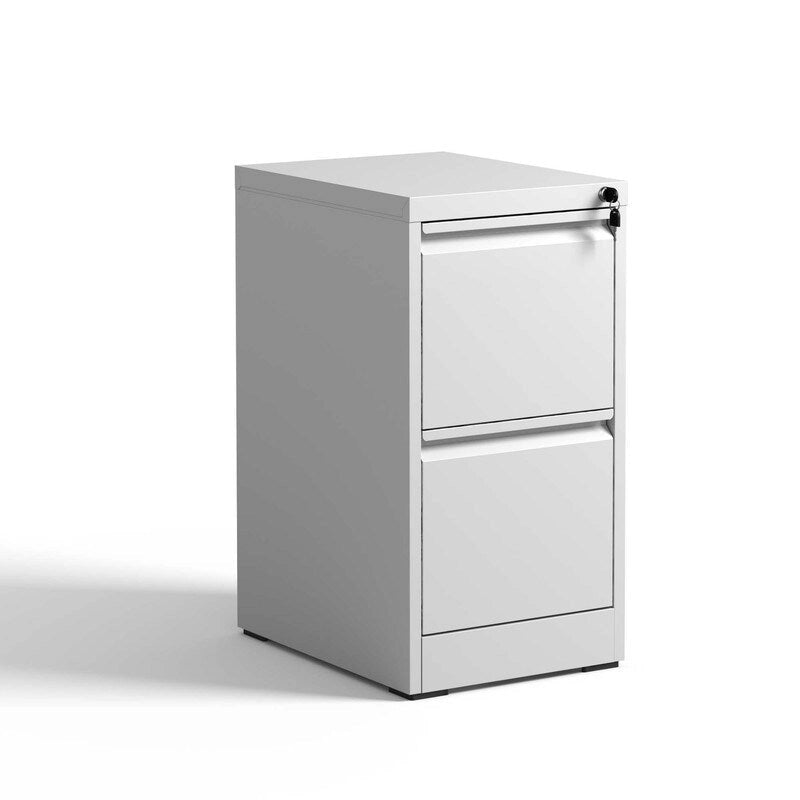 2 Drawer Metal Vertical Filing Cabinet with Lock,A4 Legal/Letter Size