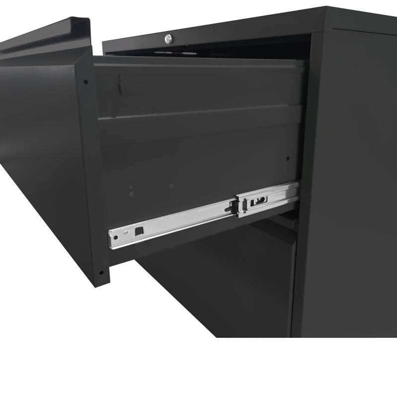 2 Drawer Metal Vertical Filing Cabinet with Lock,A4 Legal/Letter Size
