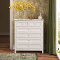 Wood spray-painted drawer dresser