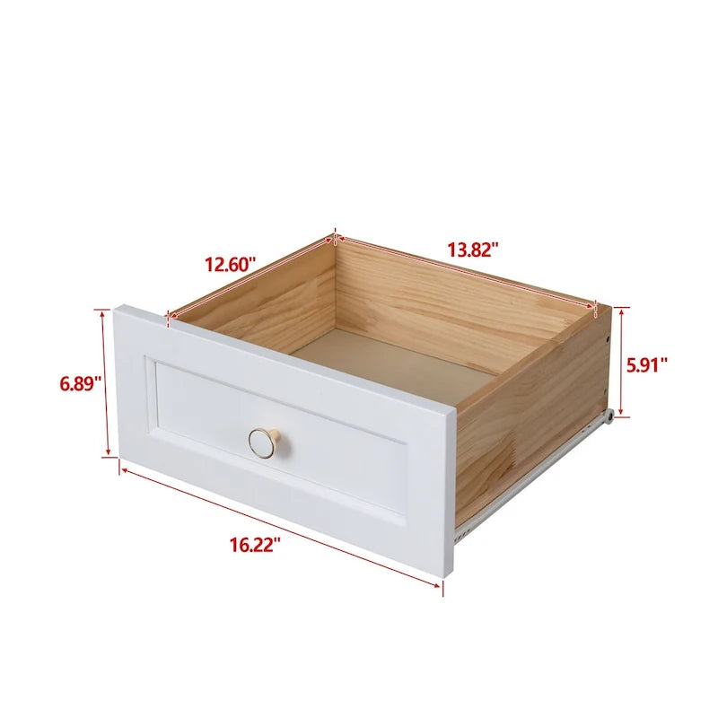 Wood spray-painted drawer dresser