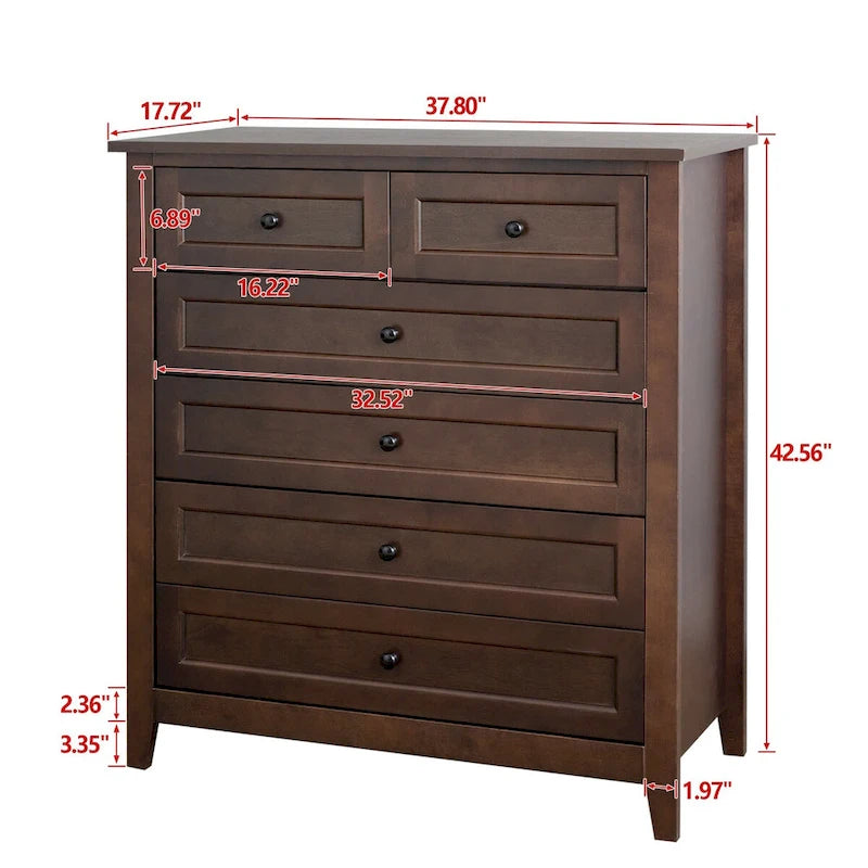 Wood spray-painted drawer dresser