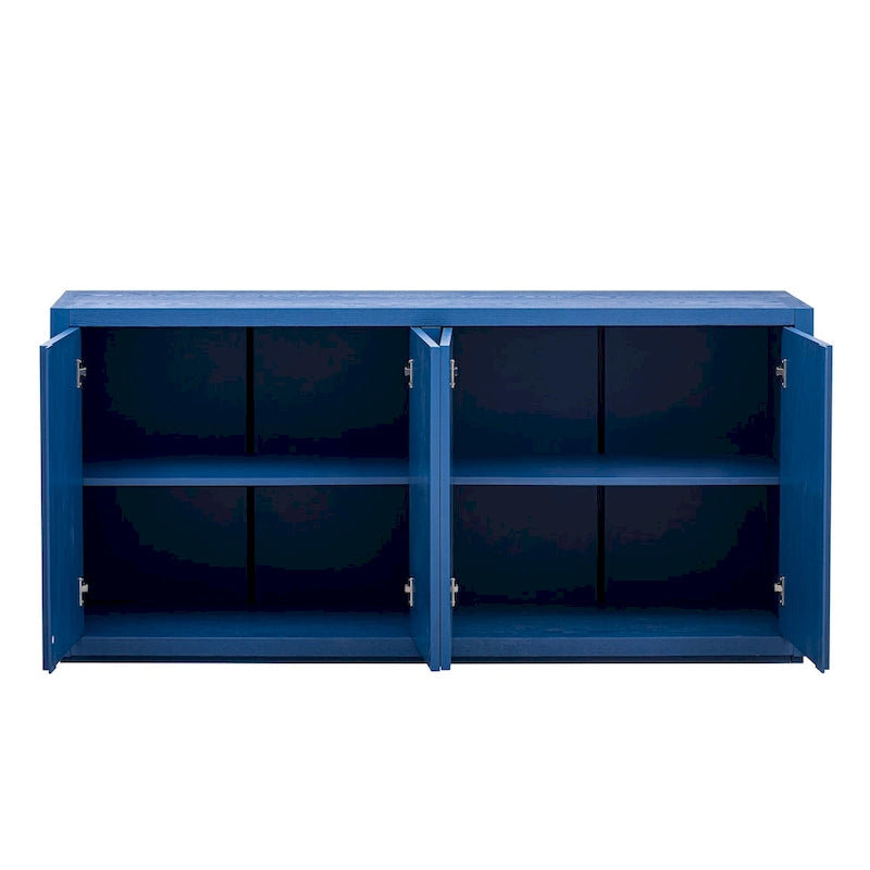 Distinctive Features of a Four-Door Cabinet Sideboard with Ash Veneer suitable for Hallway, Entryway, Living Room
