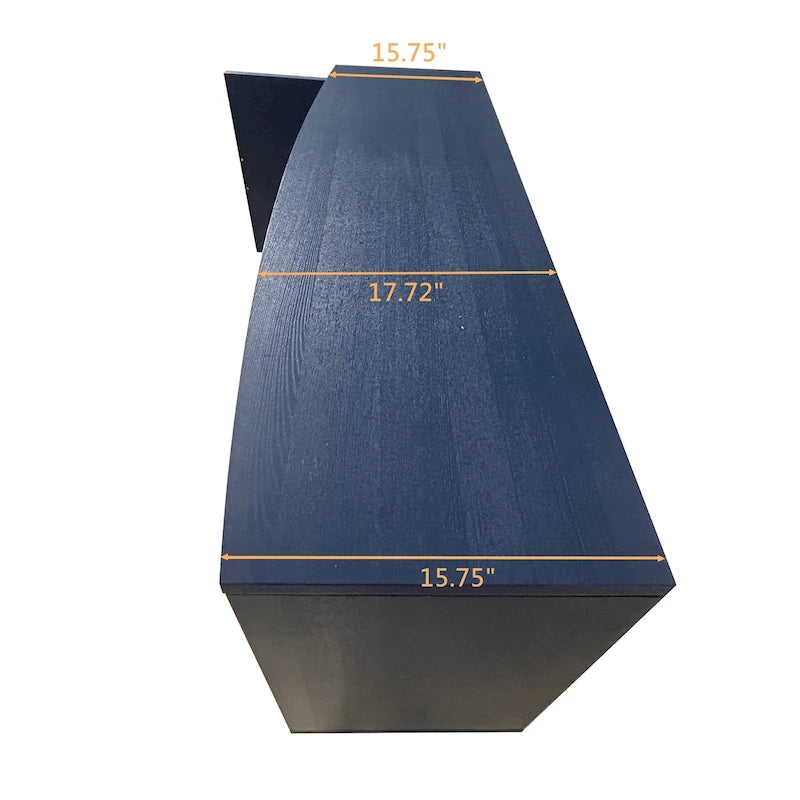 2-Door 3-Drawer Cabinet with Carved Effect