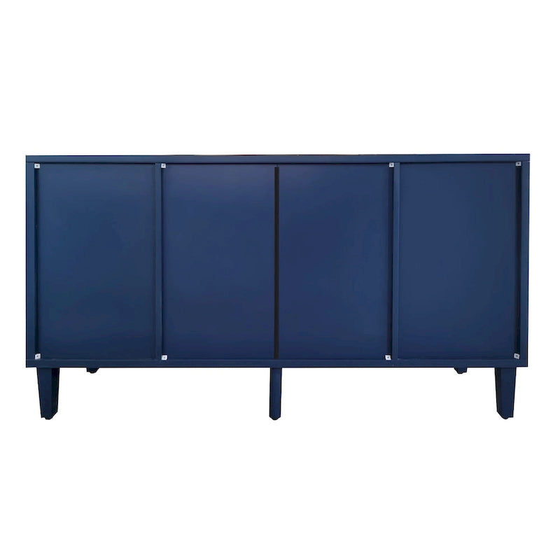 2-Door 3-Drawer Cabinet with Carved Effect