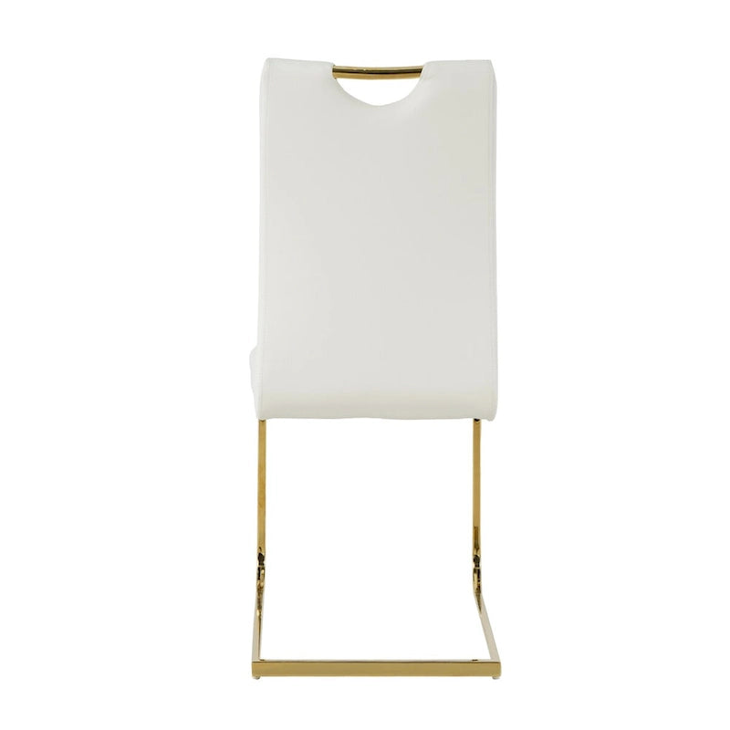 Modern Dining Chairs with gold Metal Legs Set of 4
