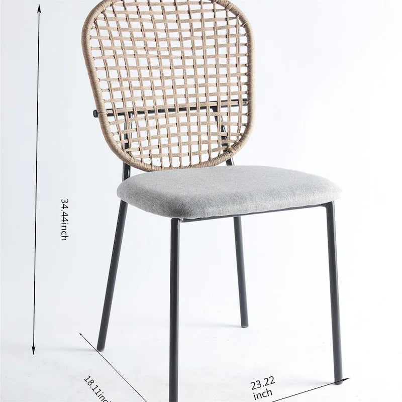 Modern Metal Accent Dining Chair (Set of 4)