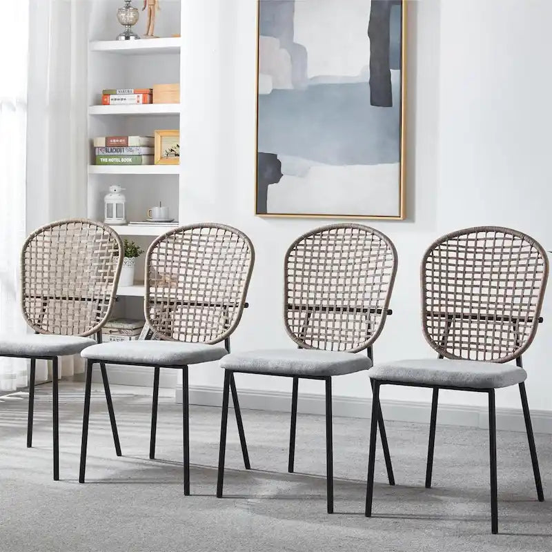 Modern Metal Accent Dining Chair (Set of 4)