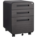 3-Drawer Mobile File Cabinet with 5 Wheel and Lock