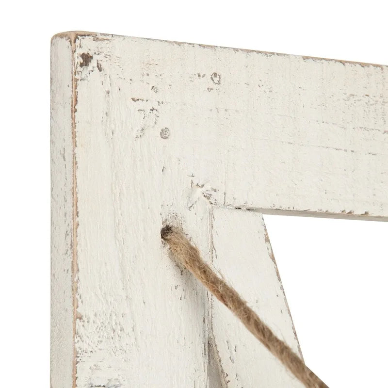 Kate and Laurel Hardeman 3 Pocket Farmhouse Wood Hanging Wall File Holder