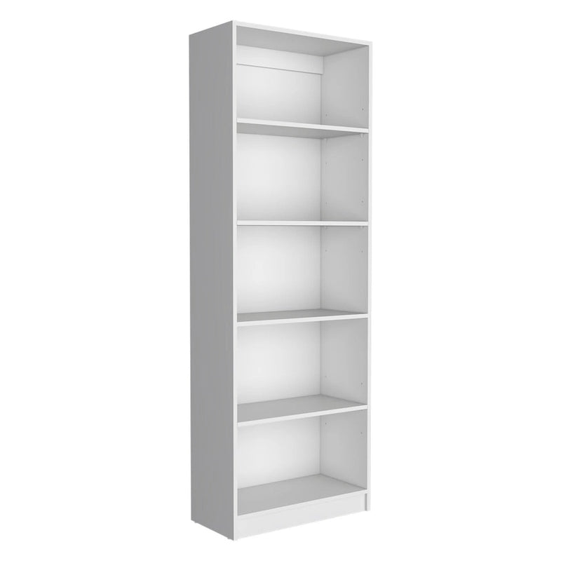 Kenyon Tall 5-Shelf and Cabinet Bookcase Set of 2 - N/A