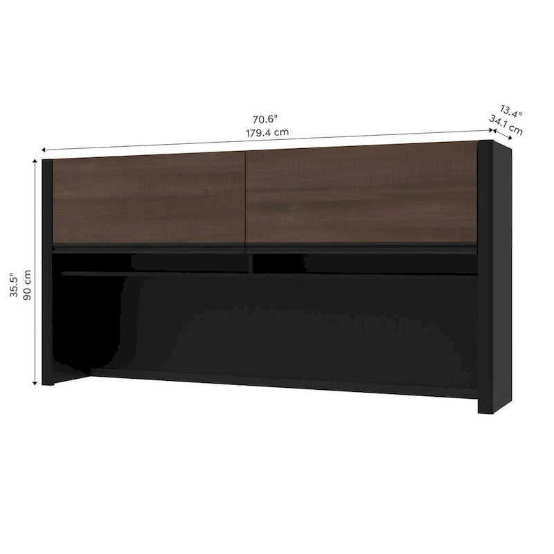 Bestar Connexion 71W Hutch for Narrow Desk Shell by Bestar