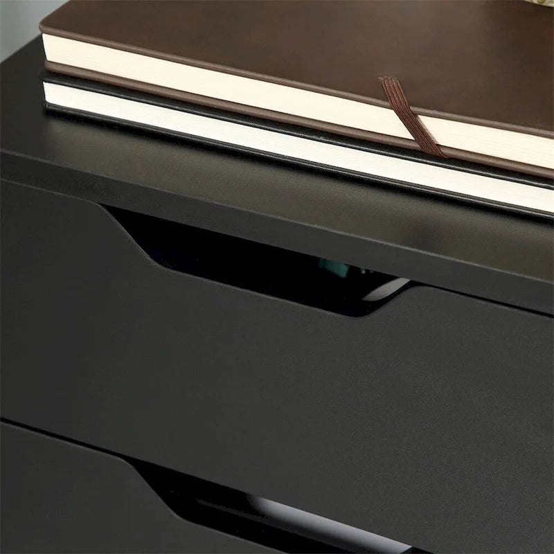 Mobile File Cabinet,Rolling Printer Stand,Vertical Filing Cabinet