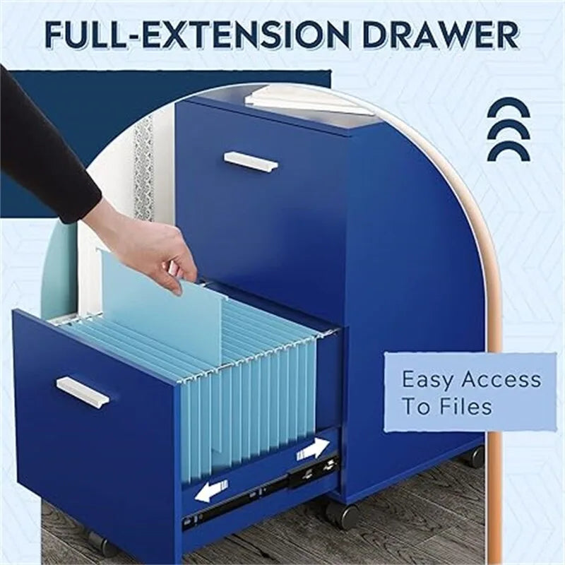 2 Drawer File Cabinet - 15.6D x 16.2W x 26.4H