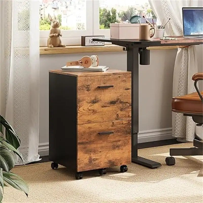 2 Drawer File Cabinet - 15.6D x 16.2W x 26.4H