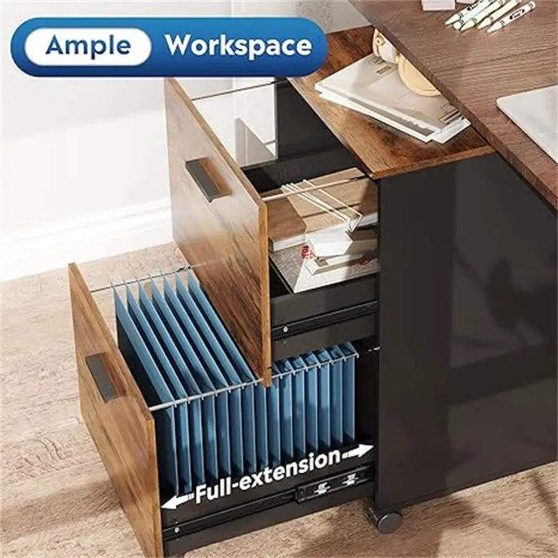 2 Drawer File Cabinet - 15.6D x 16.2W x 26.4H