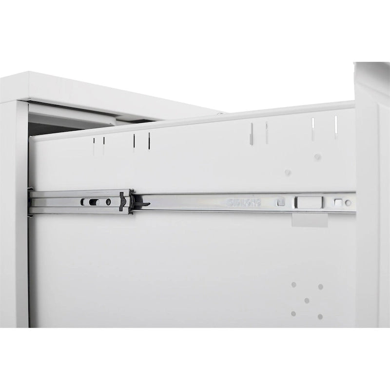 2 Drawer File Cabinet w/Lock,Metal Under Desk Rolling Filing Cabinet
