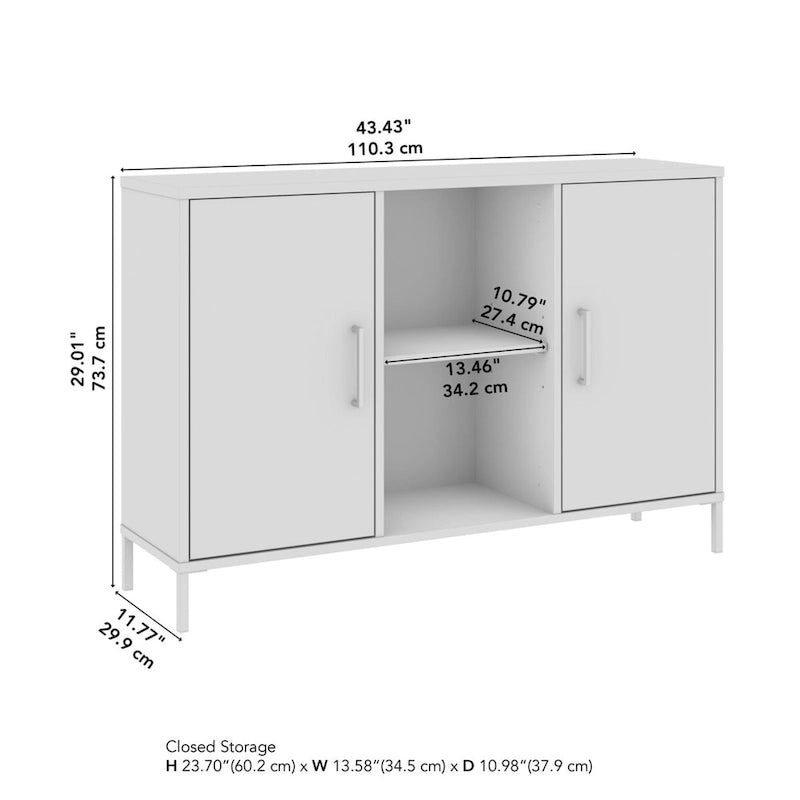 Essence Accent Storage Cabinet with Doors by Bush Furniture
