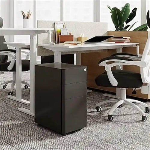 3-Drawer Slim File Cabine - 17.7D x 11.8W x 23H