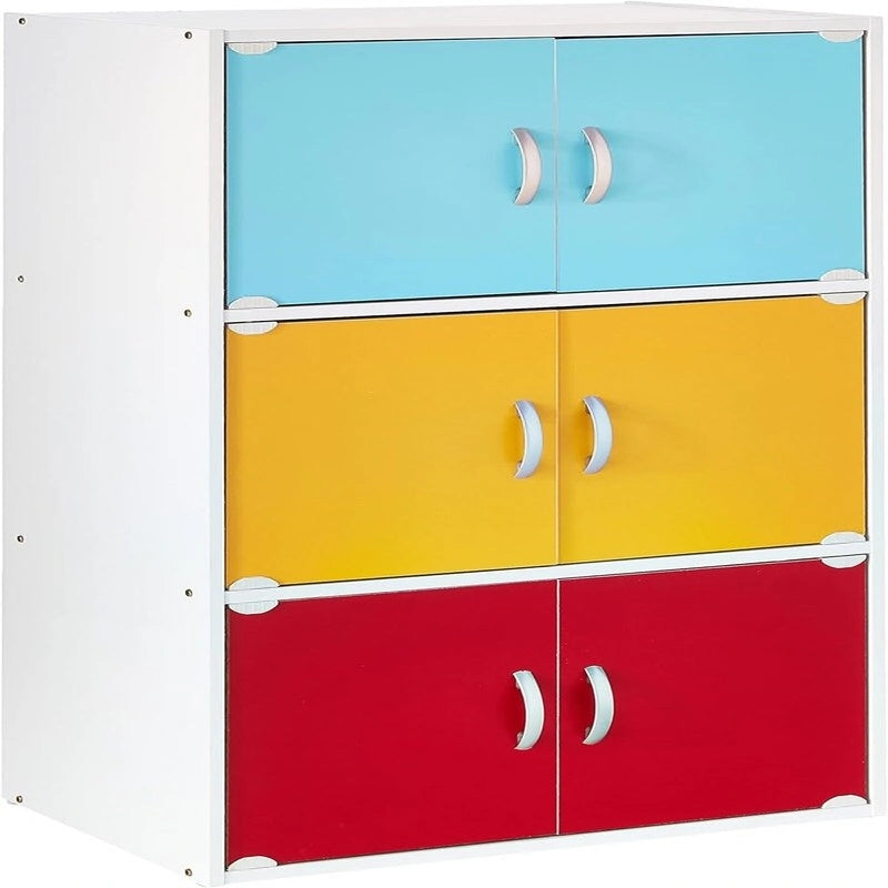 3-Shelf Bookcase Cabinet