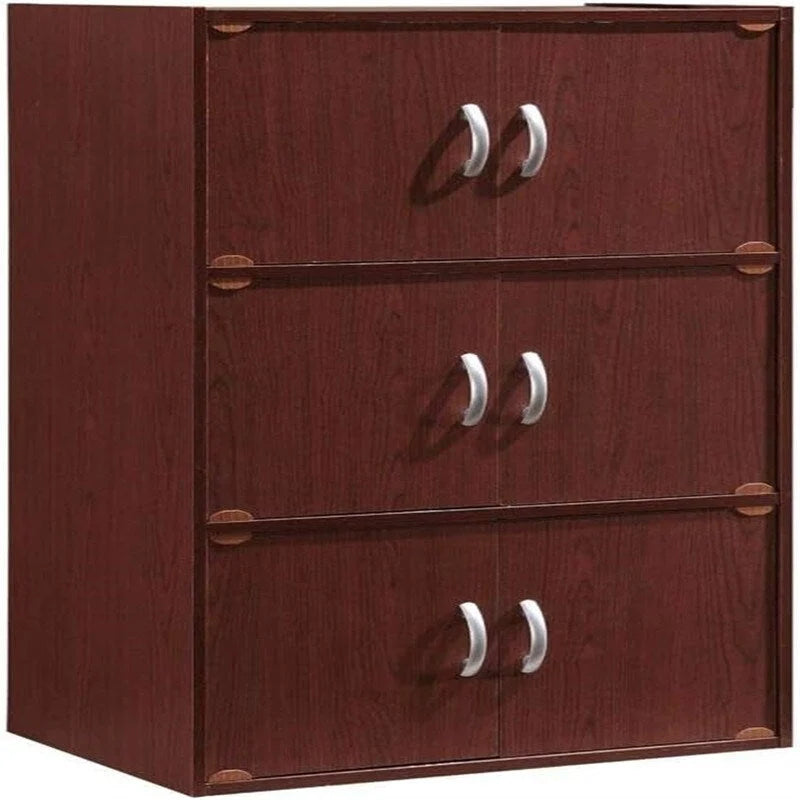 3-Shelf Bookcase Cabinet