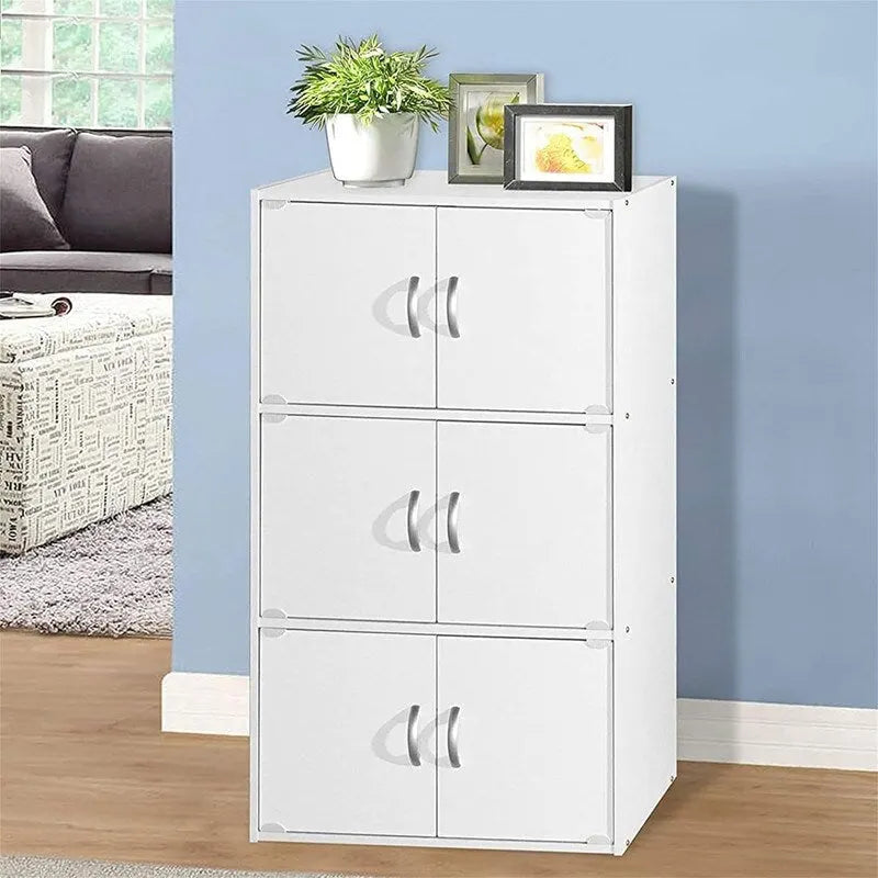 3-Shelf Bookcase Cabinet