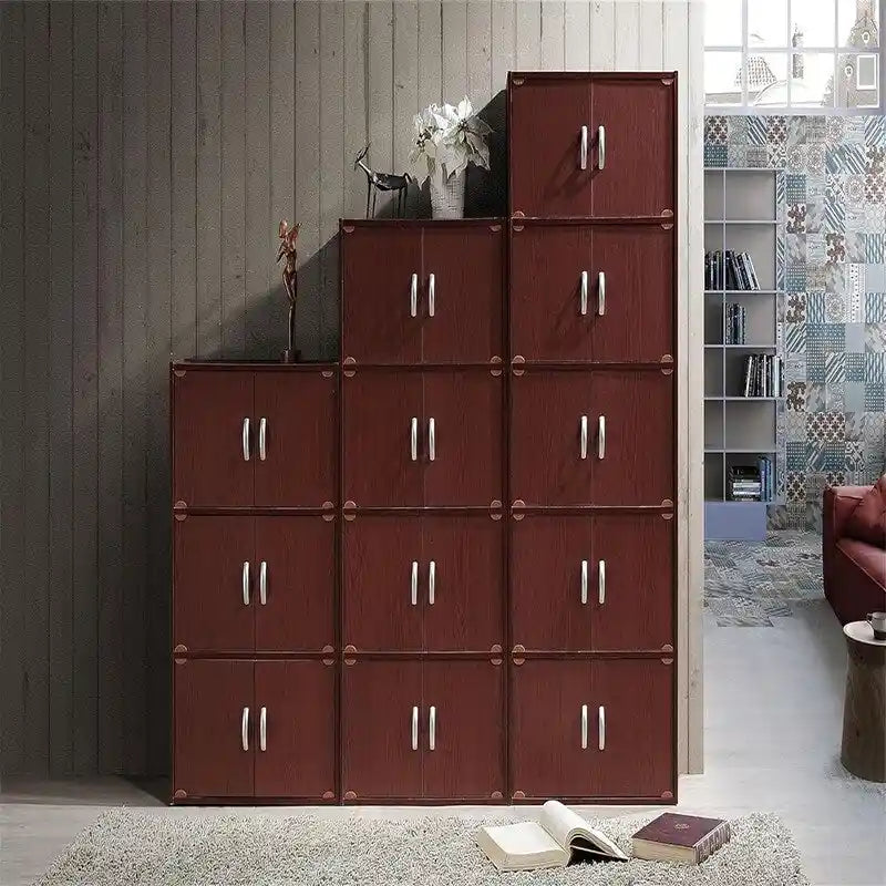 3-Shelf Bookcase Cabinet