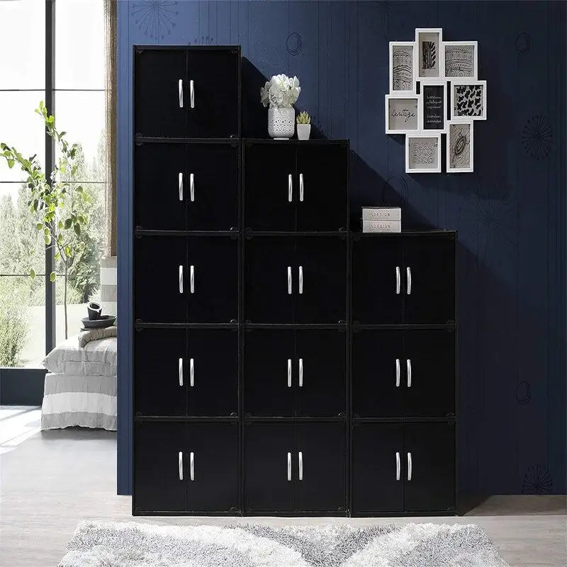 3-Shelf Bookcase Cabinet
