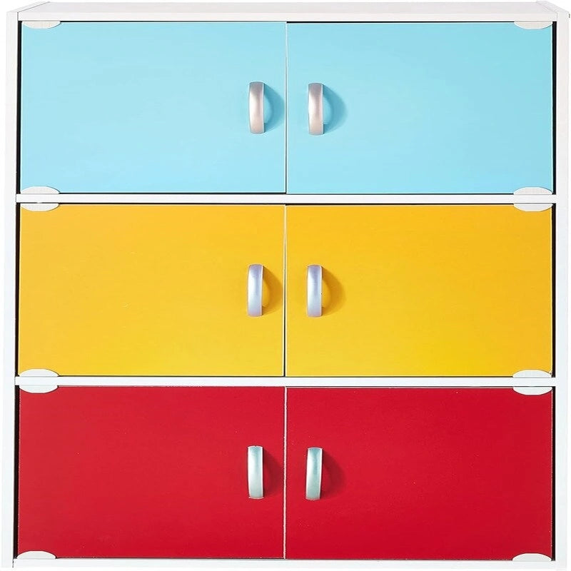 3-Shelf Bookcase Cabinet