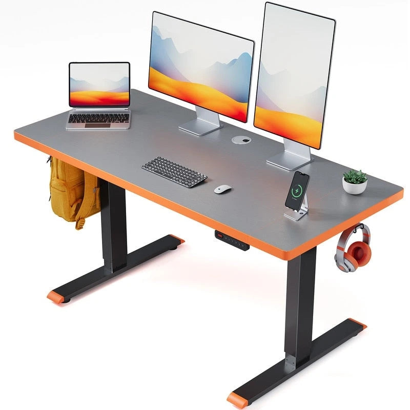 Bureau d'ordinateur électrique réglable en hauteur assis-debout