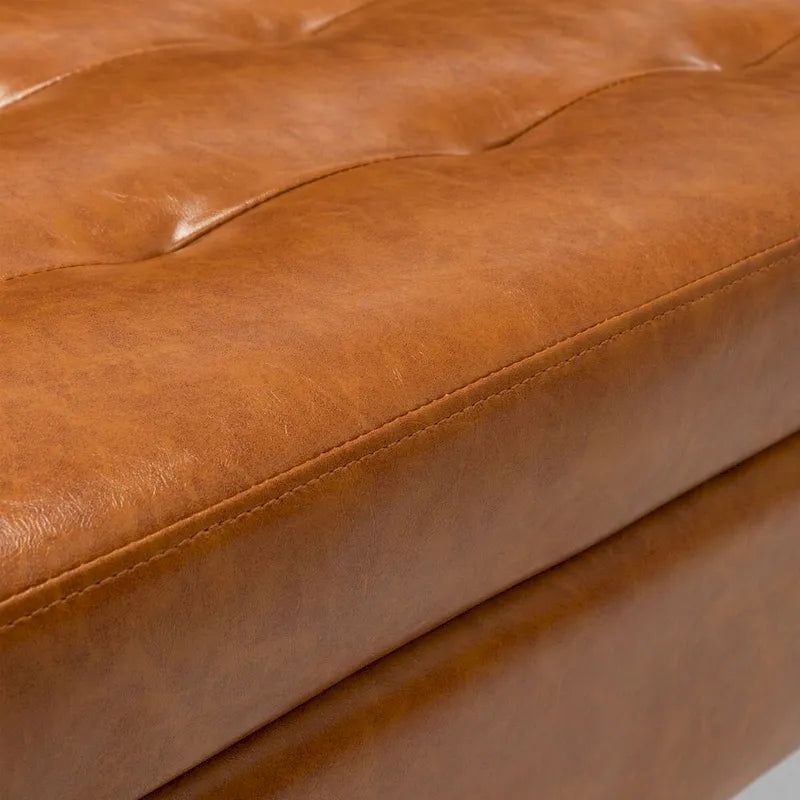 Storage Bench with End of Bed Bench Foot of Bed Bench Entryway Bench Storage Ottoman Bench 43.3 W x 17.7 Leather Bench
