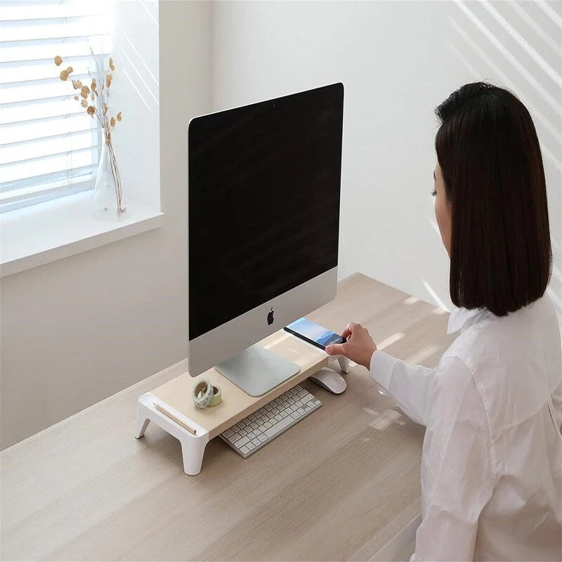 Monitor Computer Stand Riser Shelf