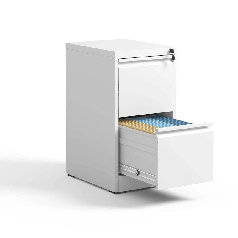 2 Drawer Metal Vertical File Cabinet with Lock